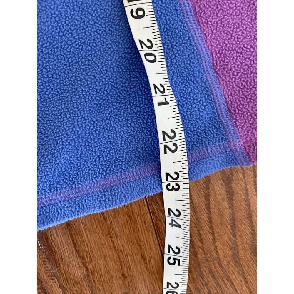 L.l. Bean girls xl colorblock purple quarter zip fleece - Picture 3 of 6